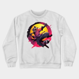 ninja raccoon Crewneck Sweatshirt